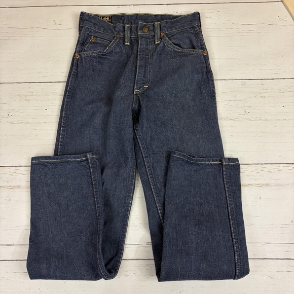 Lee Other - Vintage Lee Riders Jeans Boys 12 Slim Blue Denim Sanforized Made In USA 24x27